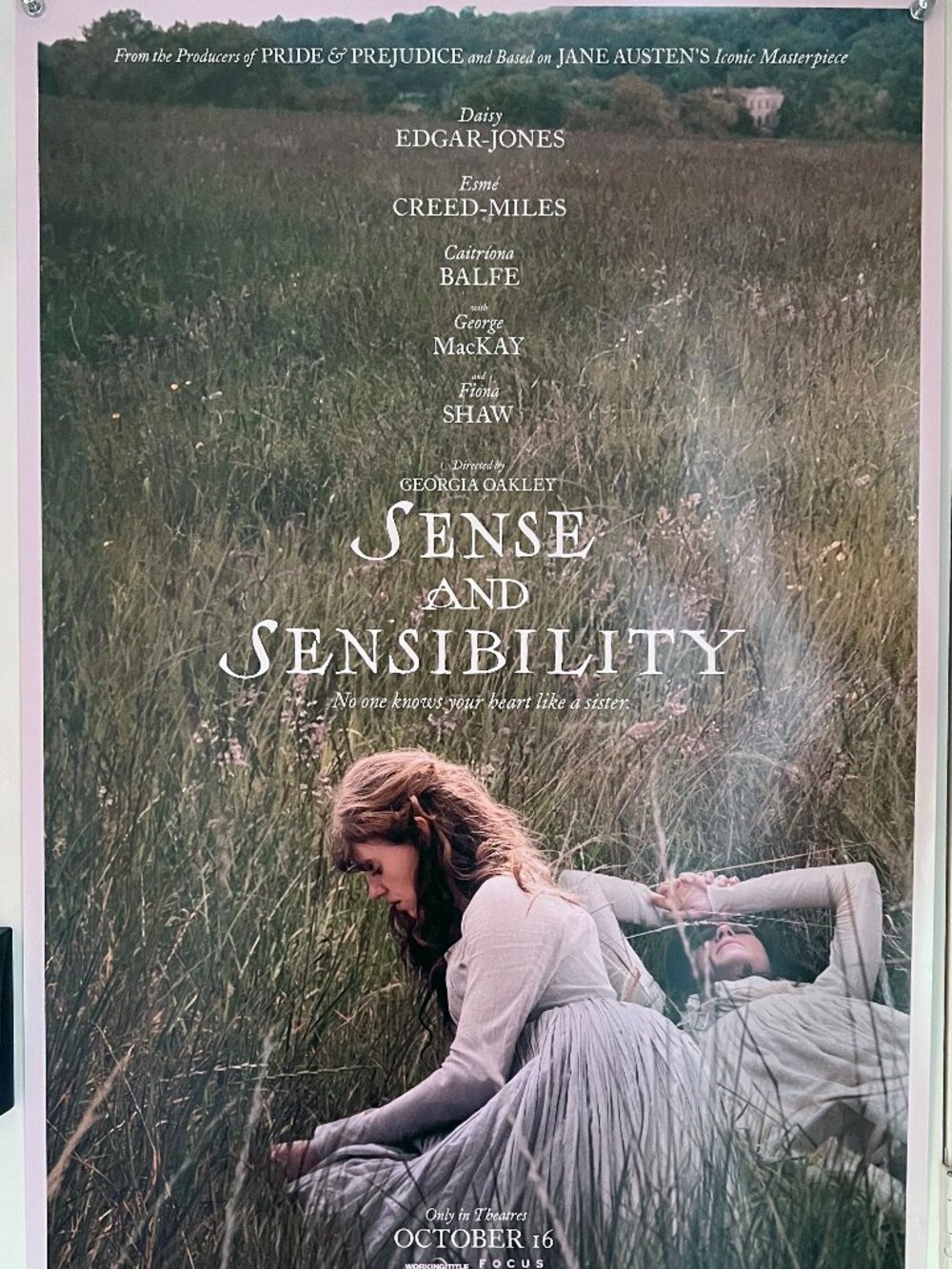 SENSE AND SENSIBILITY (2026) - ORIGINAL DOUBLE SIDED MOVIE POSTER
